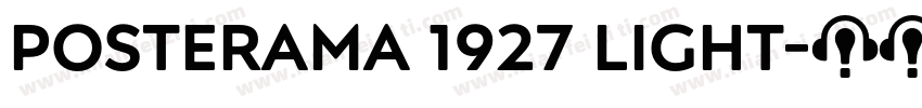 Posterama 1927 Light字体转换